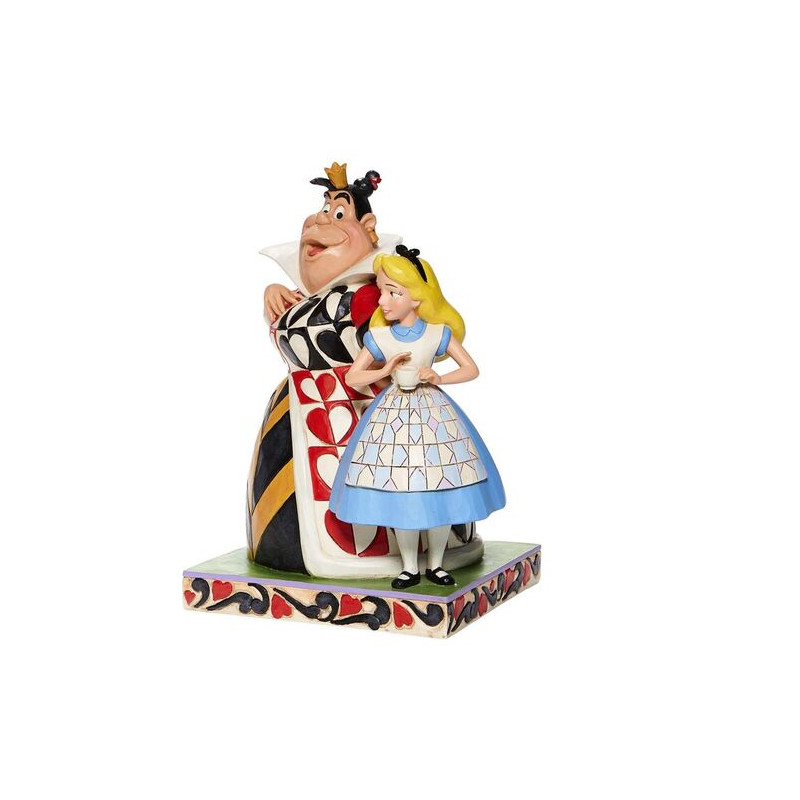 Figure enesco disney alicia en el pais de las maravillas alicia & reina de corazones