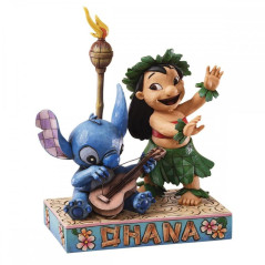 Figure enesco disney lilo y stitch with Hawaiian guitarra