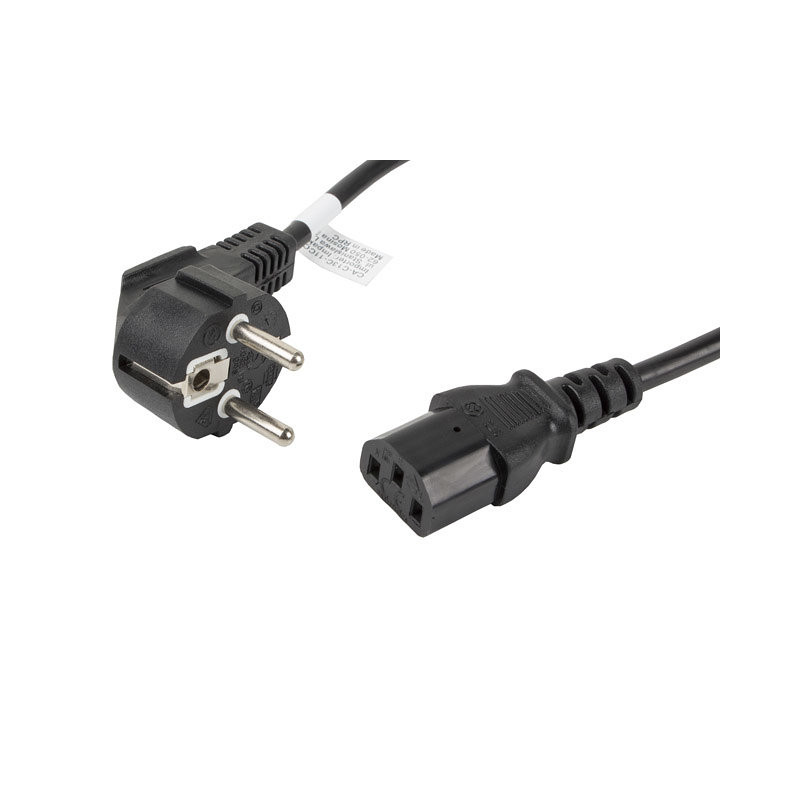 Cable de alimentacion lanberg schuko cee 7 - 7 a iec320 c13 1.8m