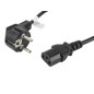 Cable de alimentacion lanberg schuko cee 7 - 7 a iec320 c13 1.8m