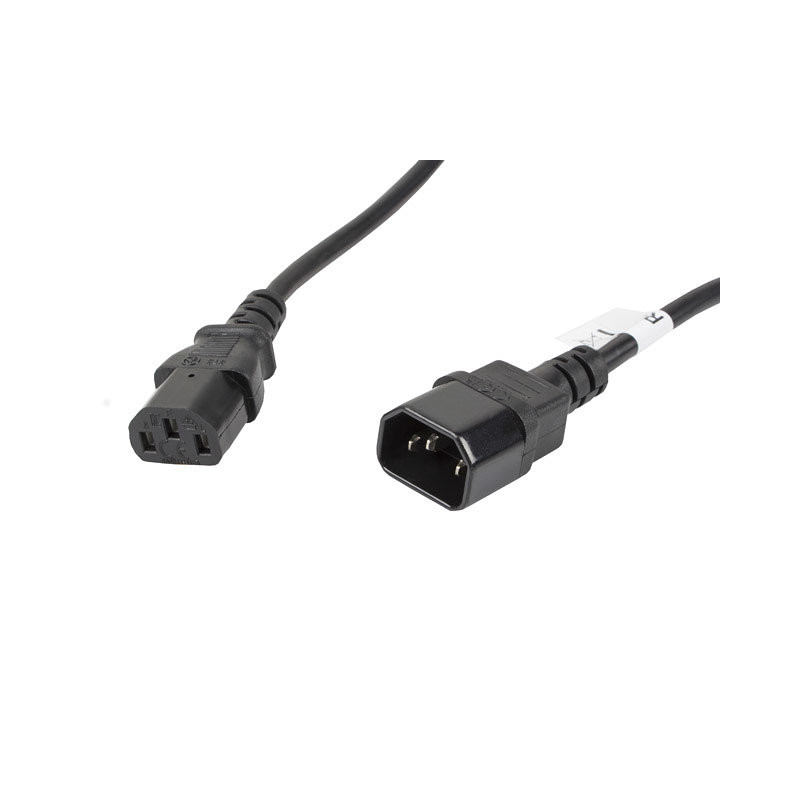 Cable alargador lanberg powercion cpu iec320 c13 h - iec320 c14 m vde 5m