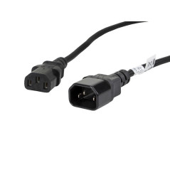 Cable alargador lanberg alimentacion cpu iec320 c13 h - iec320 c14 m vde 1.8m