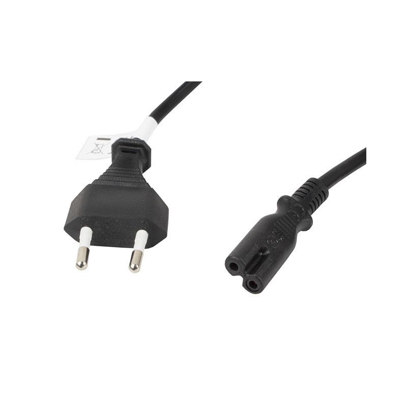 Cable de alimentacion lanberg ocho cee 7 - 16 a iec320 c7 1.8m