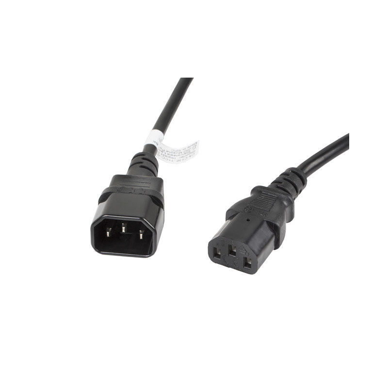 Cable alargador lanberg alimentacion cpu iec320 c13 h - iec320 c14 m vde 3m
