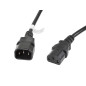 Cable alargador lanberg alimentacion cpu iec320 c13 h - iec320 c14 m vde 3m
