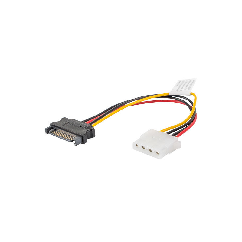 Cable alimentacion lanberg molex hembra -  sata macho 15cm