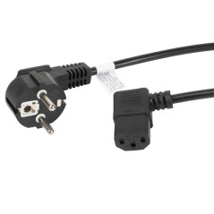 Cable de powercion lanberg schuko cee 7 - 7 a iec320 c13 acodado 1.8m