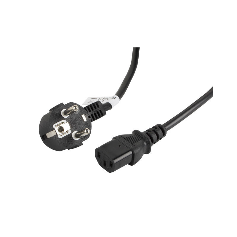 Cable de alimentacion lanberg schuko cee 7 - 7 a iec320 c13 3m