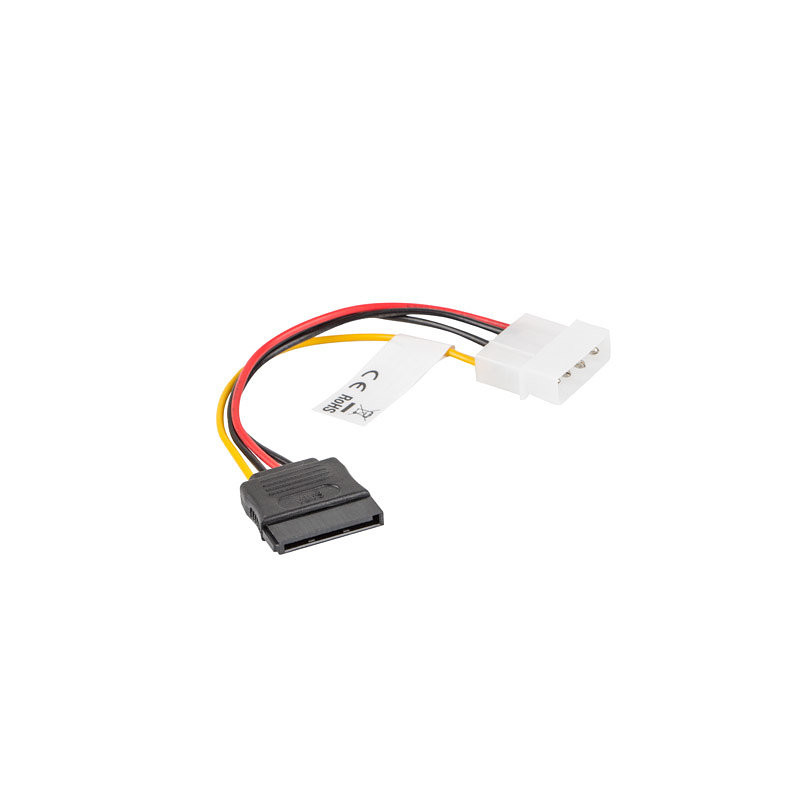 Cable lanberg alimentacion molex macho a sata hembra 15 cm