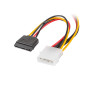 Cable lanberg alimentacion molex macho a 2x sata hembra 15 cm