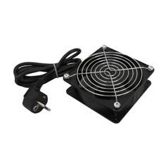 Ventilador para rack wp 220v -  120x120x38mm enchufe eschuko 2m.