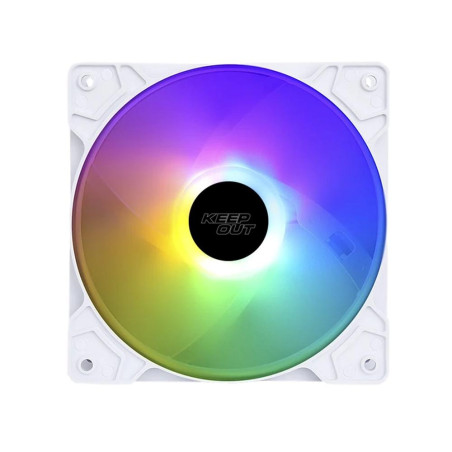 Ventilador caja keep out xfc - 120fw rgb 120mm blanco