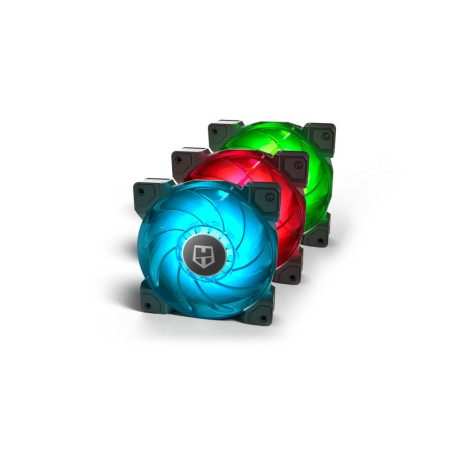 Ventilador caja nox hummer h - sync rgb 120mm pack 3