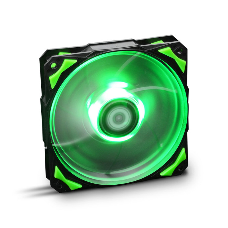 Ventilador caja nox hummer h - fan led 120mm negro led verde