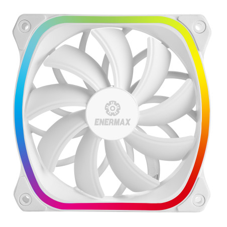Fanlador gaming enermax squa rgb 120 mm blanco