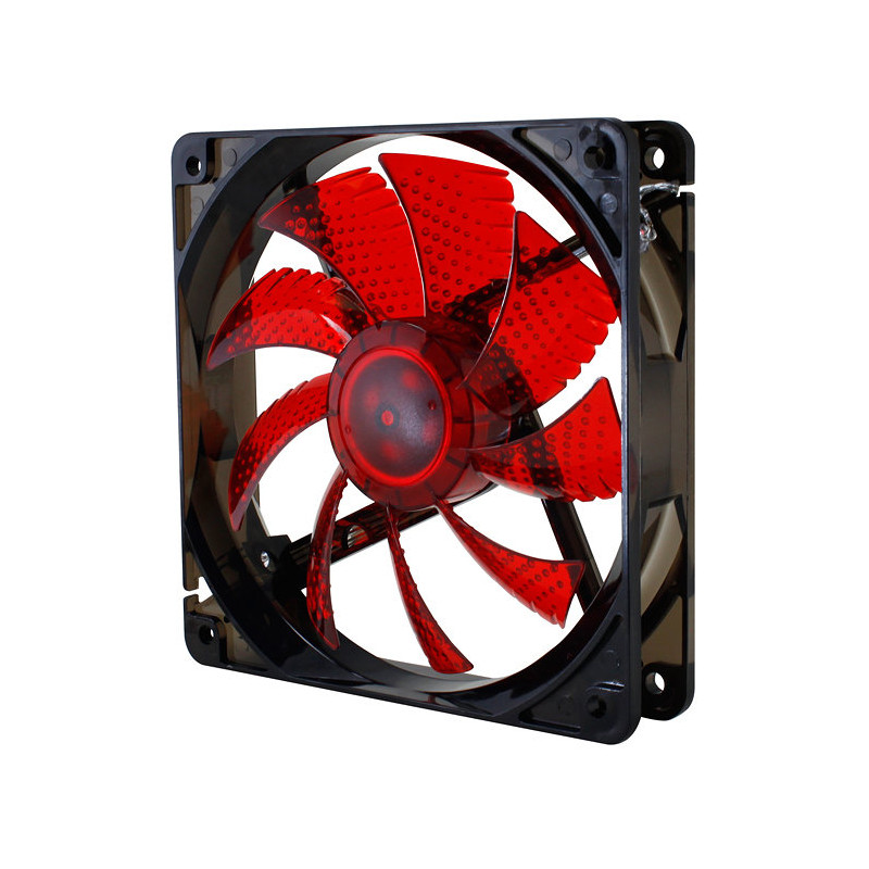 Ventilador caja nox cool fan led 120mm negro led rojo