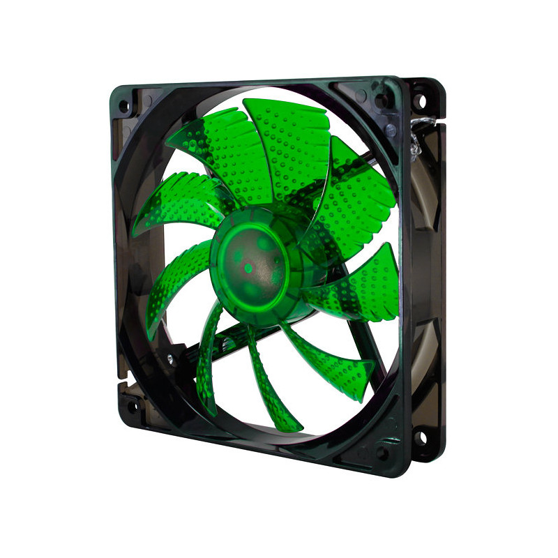 Ventilador caja nox cool fan led 120mm black led green