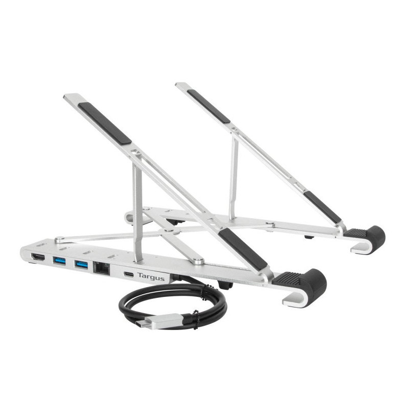 Soporte para portatil targus portable stand and dock 15.6 pulgadas plata