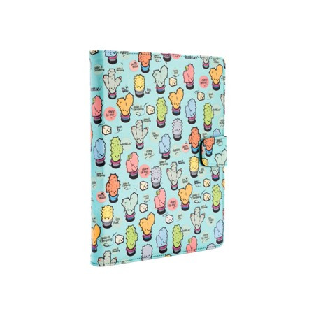 Funda universal rotatory 360 silver ht para tablet 9 - 10.1 pulgadas cactoos green metal