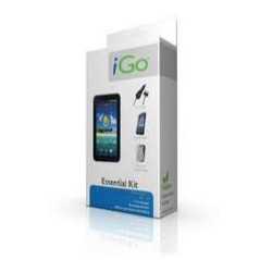 Accesorio ipad 2 essential kit igo. funda protectora silicona + protector pantalla diamant+ cargador mechero - coche + cable car