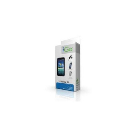 Accesorio ipad 2 essential kit igo. funda protectora silicona + protector pantalla diamant+ cargador mechero - coche + cable car