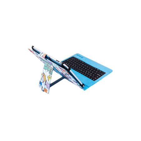 Funda universal estampada silver ht para tablet 9 - 10.1 pulgadas + teclado micro usb pixel gamer