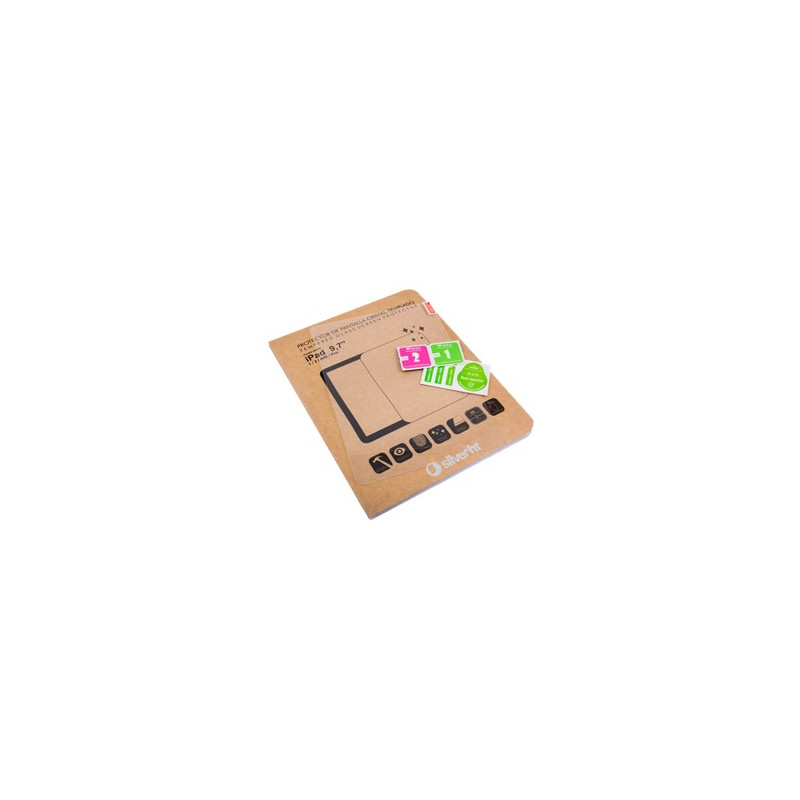 Protector de pantalla silver ht para apple ipad air 1 y 2 cristal templado