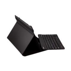 Funda universal gripcase silver ht para tablet 9 - 10 pulgadas + teclado bluetooth negro