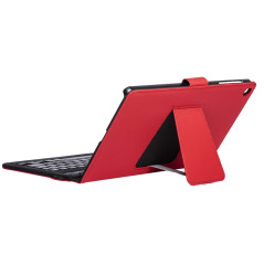 Funda silver ht para tablet samsung tab a8 10.4 pulgadas 2022 con teclado bluetooth roja