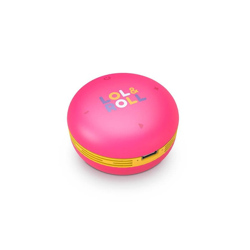 Altavoz energy sistem lol&roll pop kids rosa 5w - tws - bluetooth 5.0 - usb - c