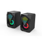 Altavoces gaming denver gas - 500 - 2 x 3w rms - usb - rgb