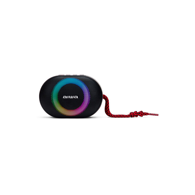Altavoz portatil aiwa bst - 330 10w rms bluetooth rojo y negro