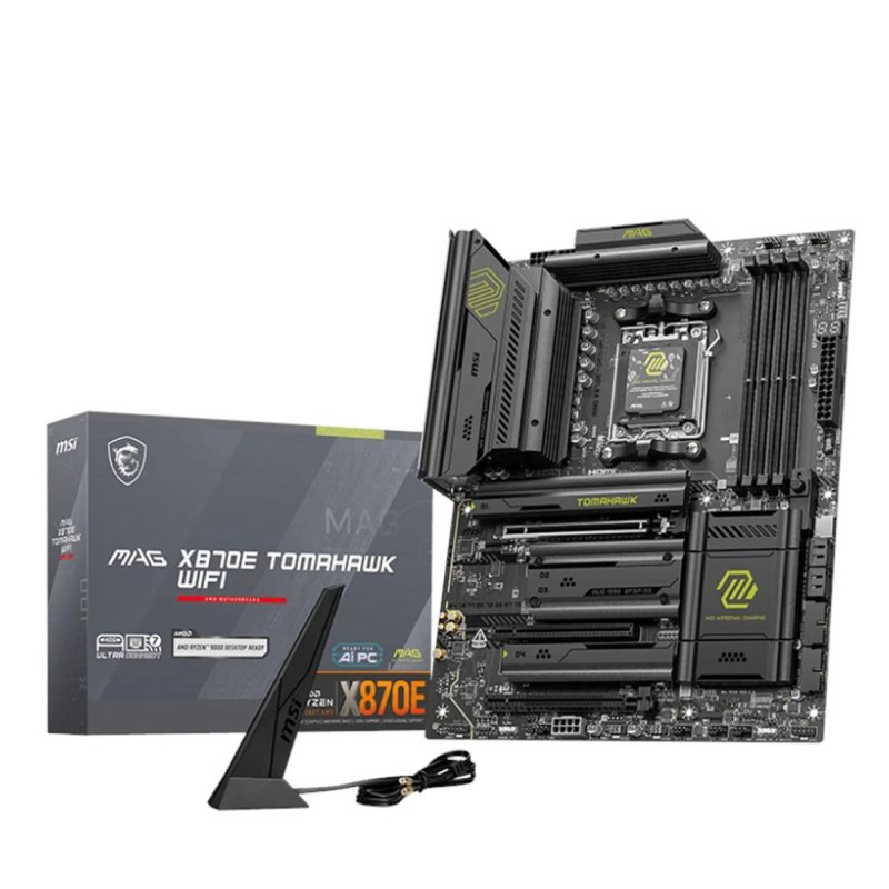 Placa base msi mag x870e tomahawk wifi atx -  4x ddr5 -  4x sata 6gb - s am5