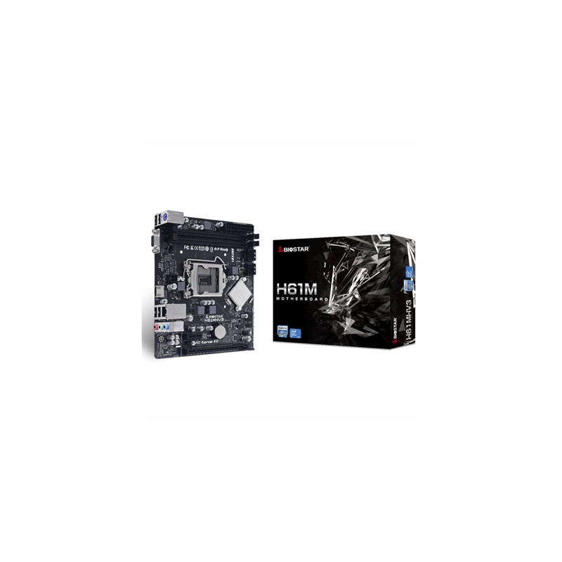 Placa base biostar h61mhv3 m - atx -  2x ddr3 -  lga 1155