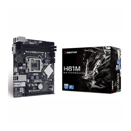 Placa base biostar h61mhv3 m - atx -  2x ddr3 -  lga 1155