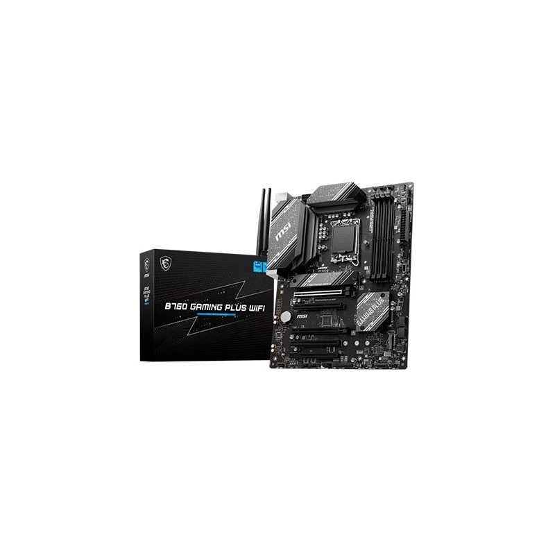 Placa base msi 1700 b760 gaming plus wifi atx -  4x ddr5 -  4x sata3 -  2x usb 3.2 -  1x usb tipo c -  4x usb 2.0 911 - 7d98 - 0