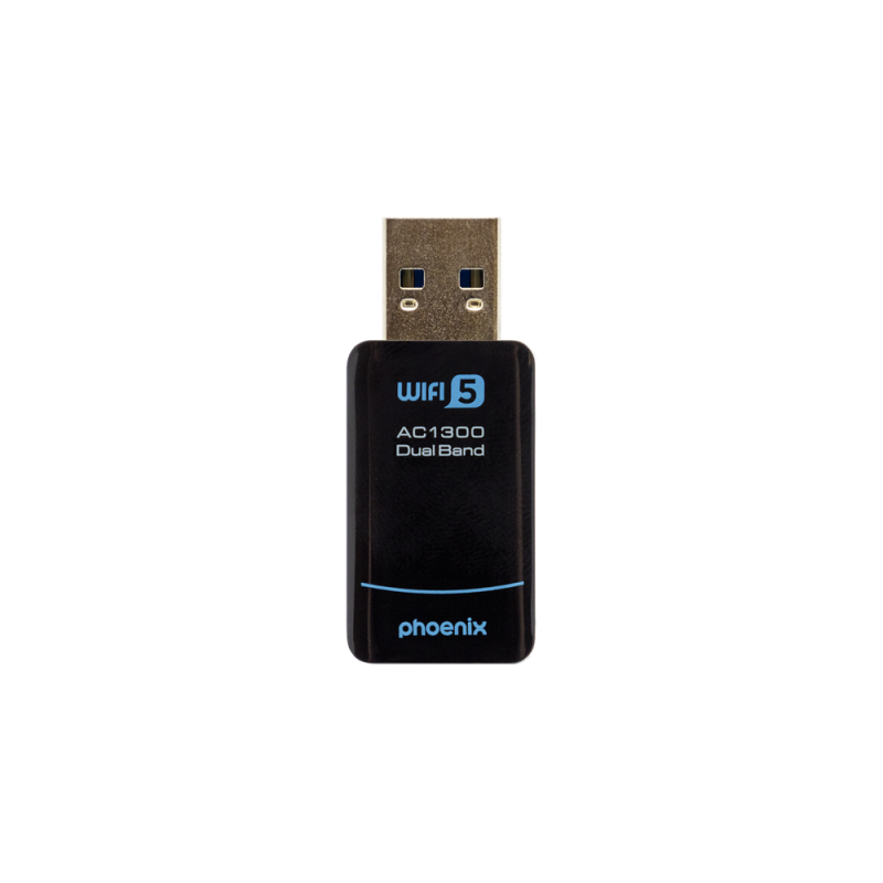 Phoenix nano adaptador usb receptor red inalmbrico 1300mbps dual band
