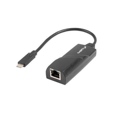 Adaptador lanberg usb tipo c 3.1 macho -  ethernet rj45 hembra -  0.15m