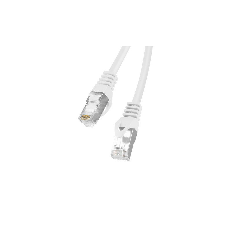 Latiguillo rj45 lanberg cat.6 ftp 0.5m fluke passed blanc