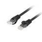 Latiguillo rj45 lanberg cat.6 utp 1.5m negro