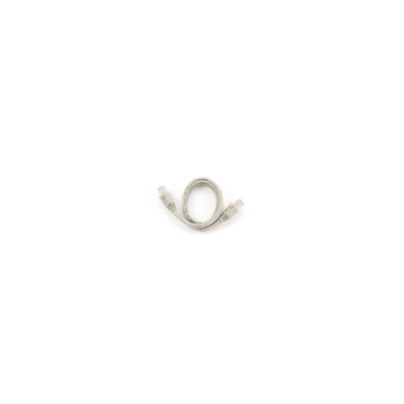 Cable red latiguillo rj45 utp cat6 0.5m gris