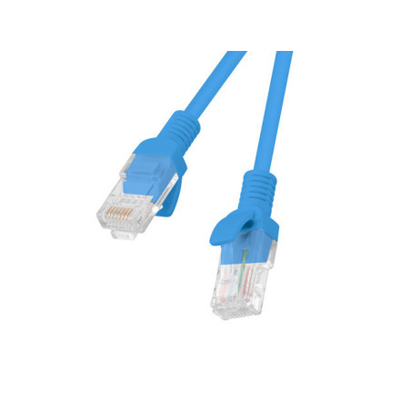 Latiguillo rj45 lanberg cat.6 utp 20m fluke passed azul