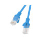 Latiguillo rj45 lanberg cat.6 utp 20m fluke passed azul