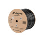 Bobina para exterior lanberg cat.6 utp rj45 solido cobre fluke tested awg23 305m negro