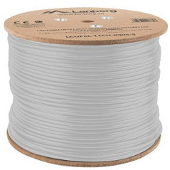 Bobina cat.6a lanberg ftp 305m  rj45 solid cobre lszh cpr fluke teste awg24 gris