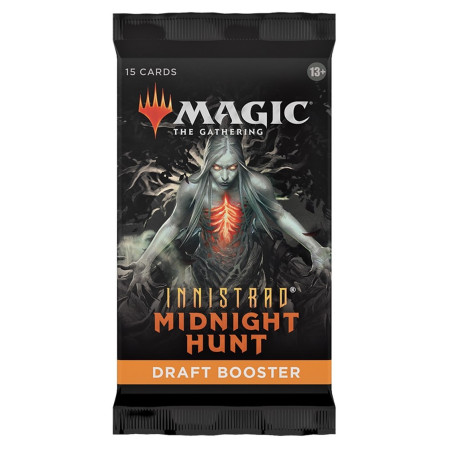 Juego de cartas sobre individual wizards of the coast magic the gathering draft innistrad midnight hunt ingls