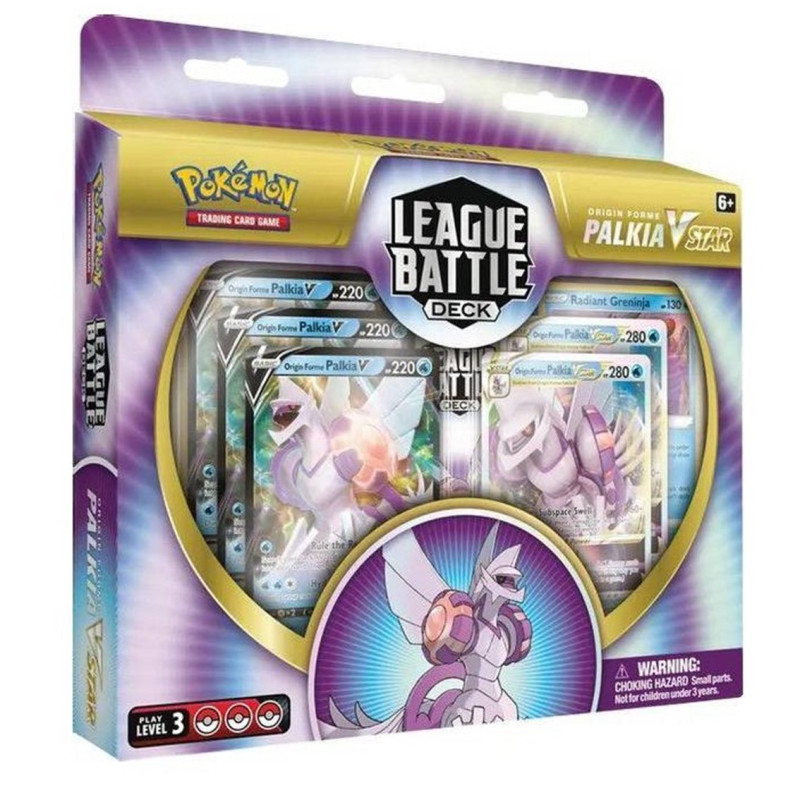 Juego de cartas pokemon tcg baraja de combate de liga palkia vmax espaol