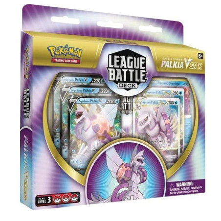Juego de cartas pokemon tcg baraja de combate de liga palkia vmax espaol