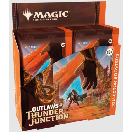 Juego de cartas magic the gathering outlaws of thunder junction caja de sobres coleccionista ingls