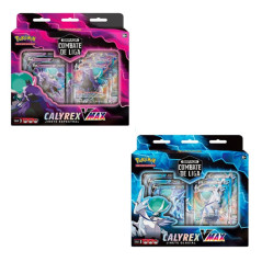 Juego de cartas pokemon tcg espada y escudo 10 barajas de combate calyrex vmax 6 unidades espaol